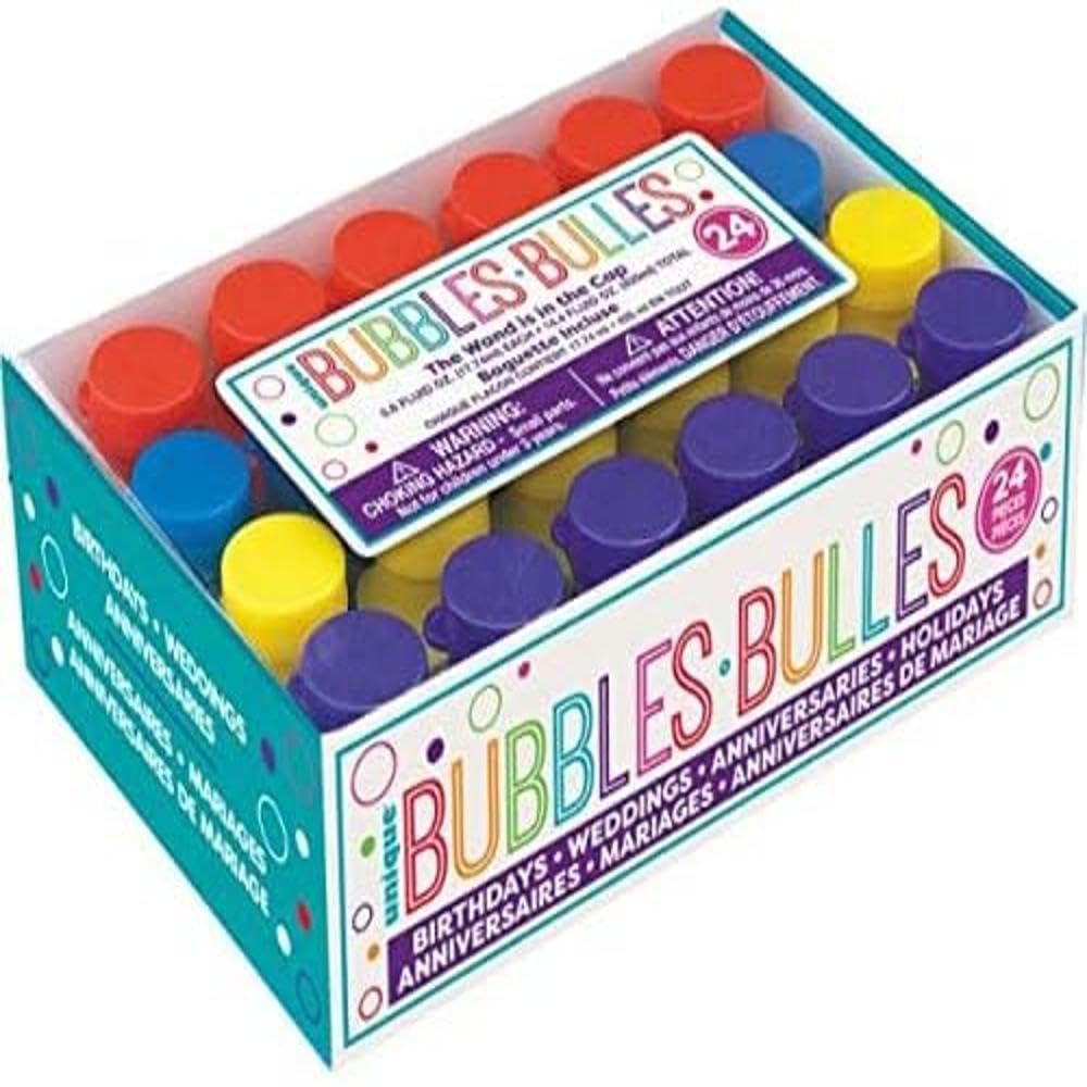 Unique Party Bubbles - Vibrant Yellow Party Enhancer | Pack of 24 | Unisex Children