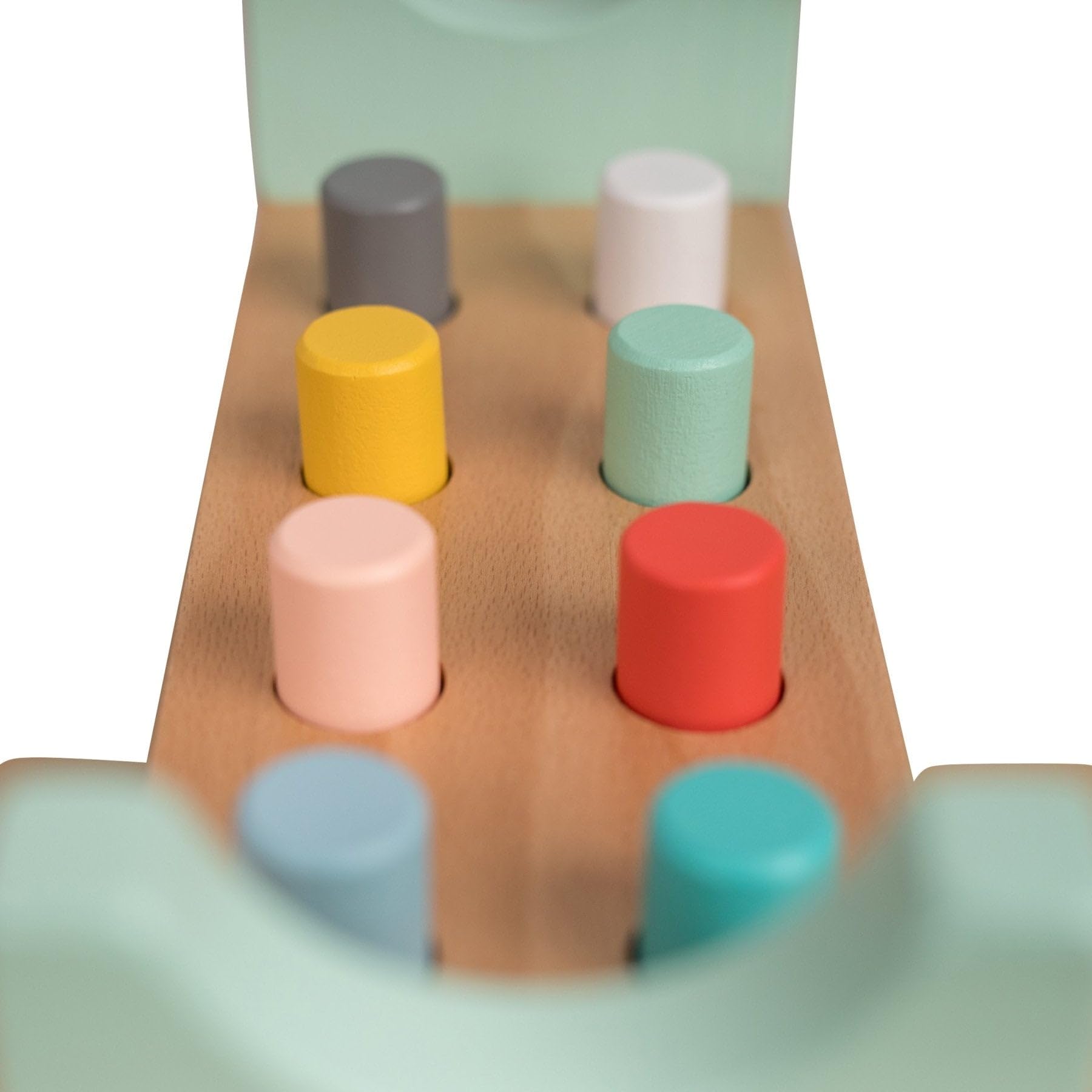 Owl & Fox Wooden Hammer Bench - Educational Pounding Toy for Toddlers 12 Months+ 3