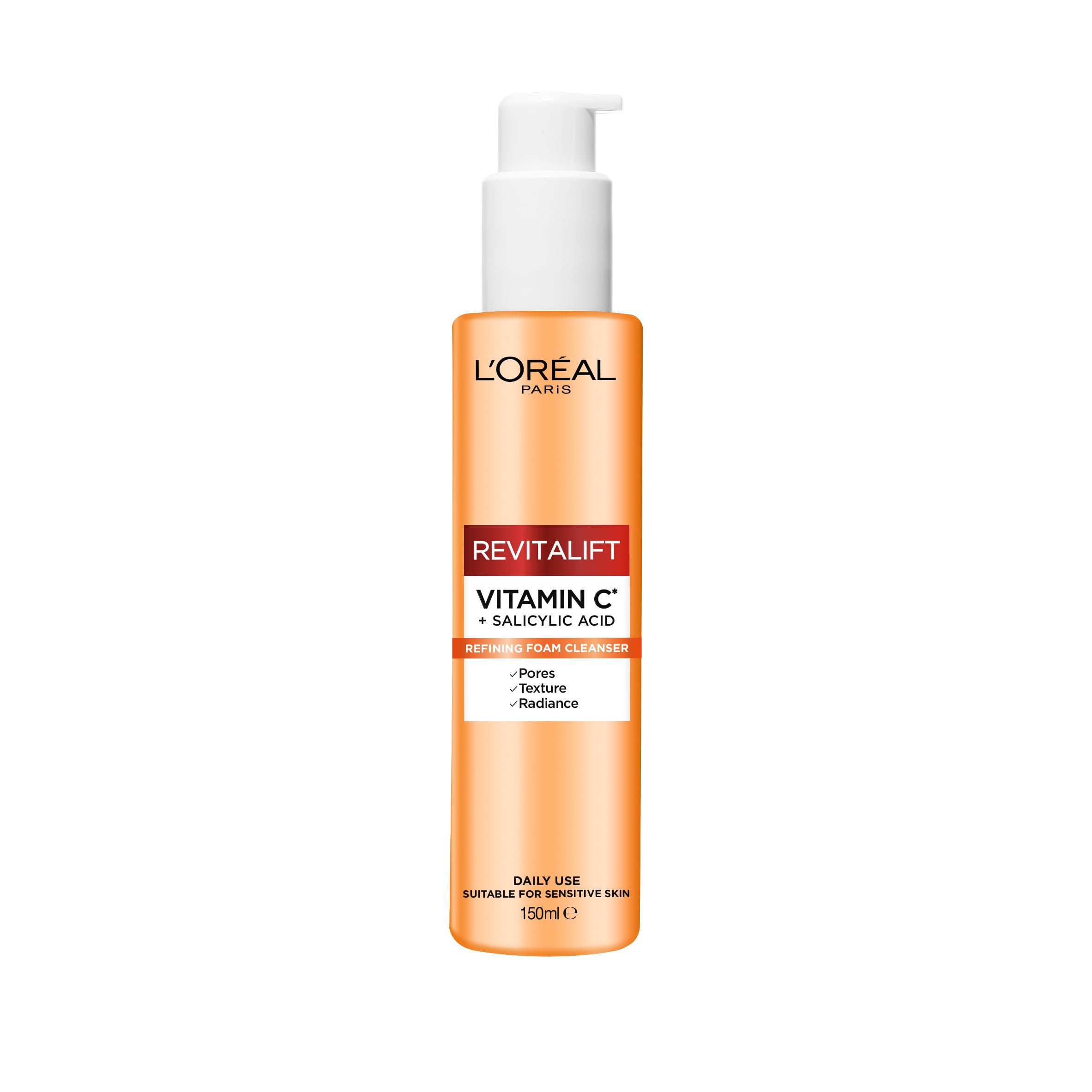 L'Oreal Paris Revitalift Clinical Vitamin C Cleanser - Brightens Skin Tone, Reduces Pores, Smooths Texture | 150ml 1