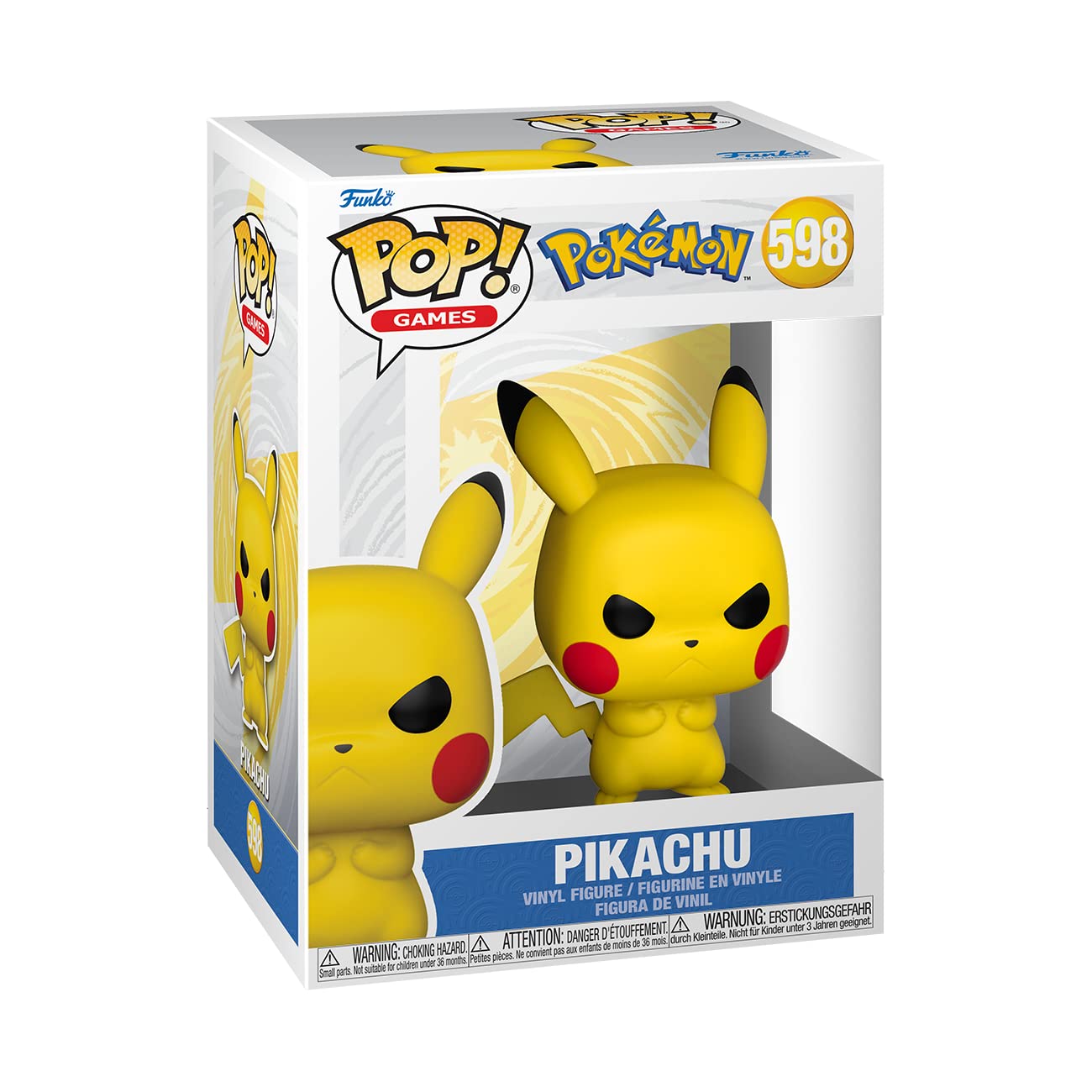 Funko Pop! Games: Pokémon - Grumpy Pikachu Vinyl Figure (65043) 8