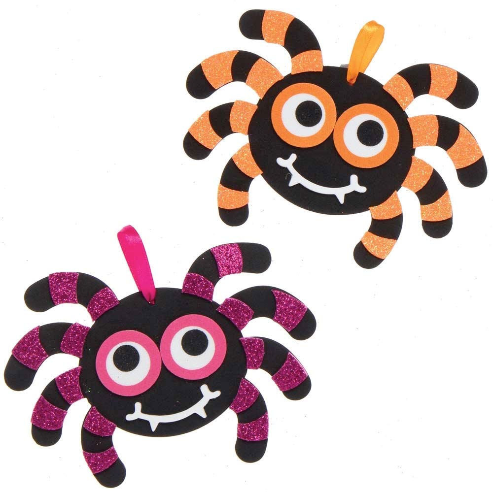 Baker Ross Spider Mix and Match Halloween Decoration Craft Kit - Pack of 8 3