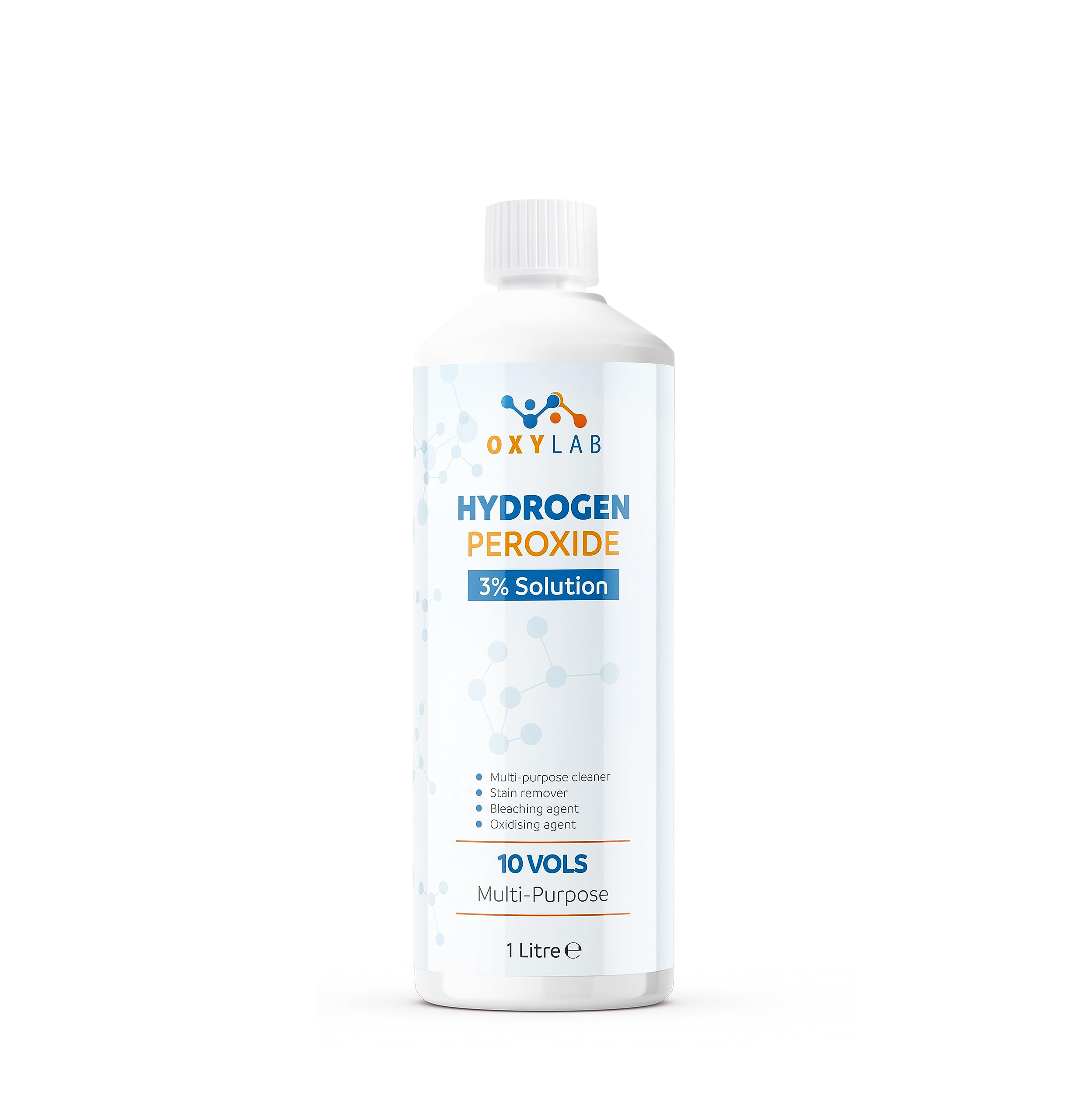 OxyLAB Hydrogen Peroxide 3% Multi-Purpose Cleaner - 1 Litre | Hospital Grade Disinfectant 1