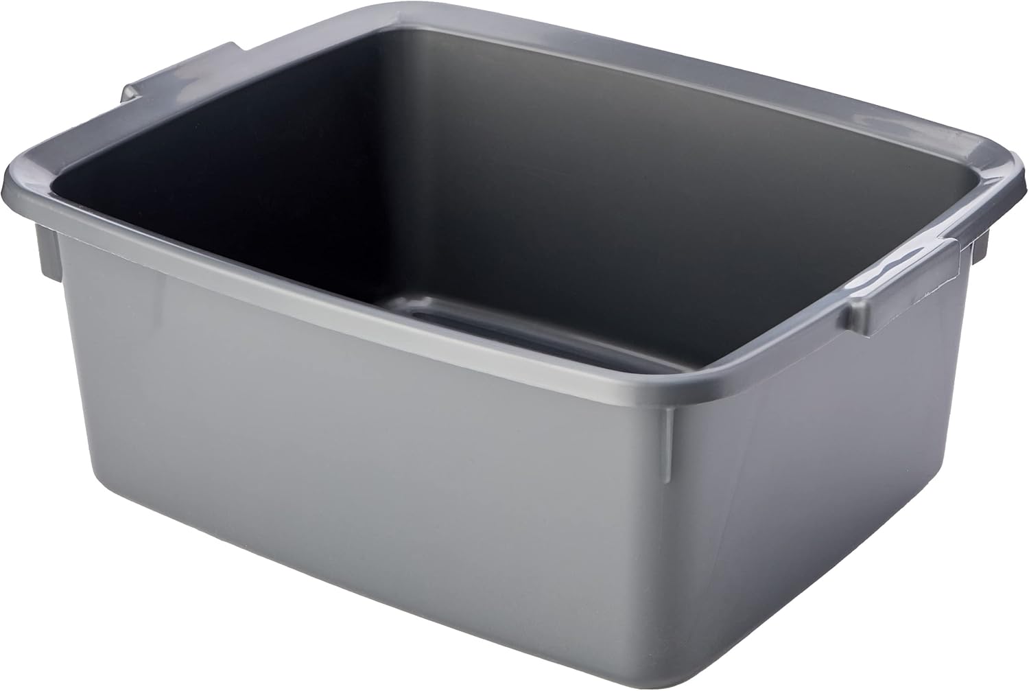 Addis 502813 Plastic Butler Large Rectangular Bowl, Metallic Silver, 12.5L