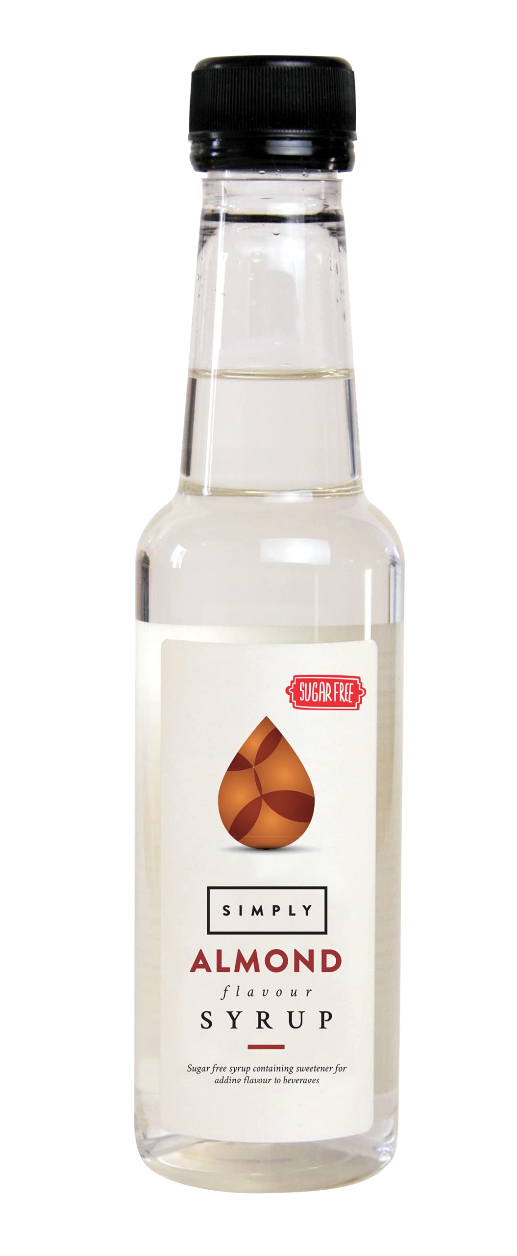 Simply Sugar Free Almond Syrup, Low Calorie, Vegan & Nut Free Flavoured Syrup
