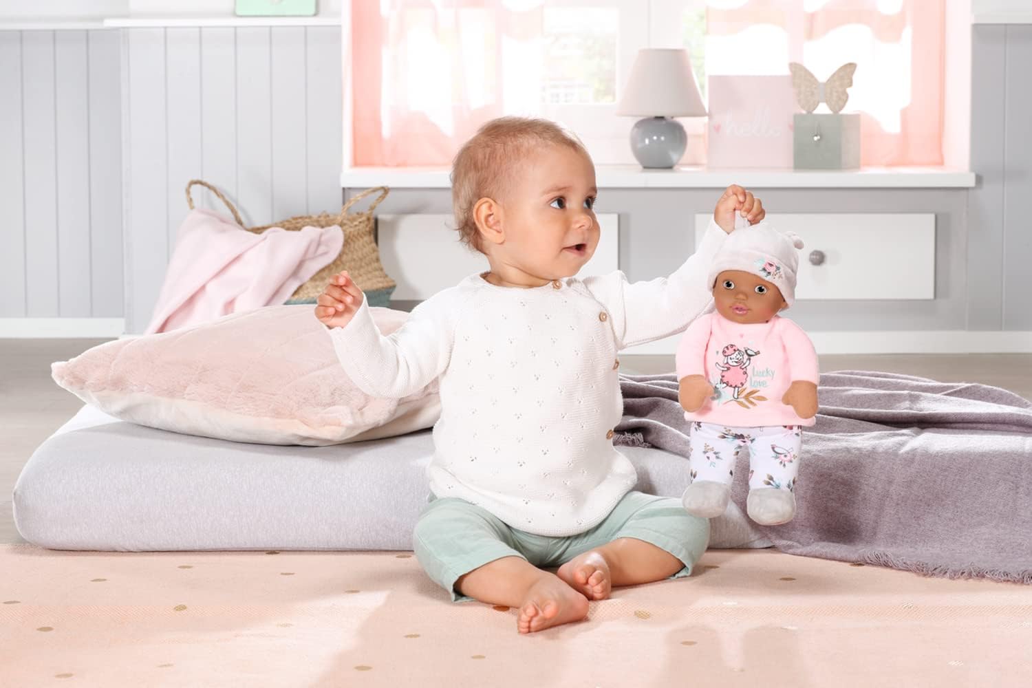 Baby Annabell Sweetie For Babies 706435 - 30cm Doll with Soft Fabric Body & Rattle 12