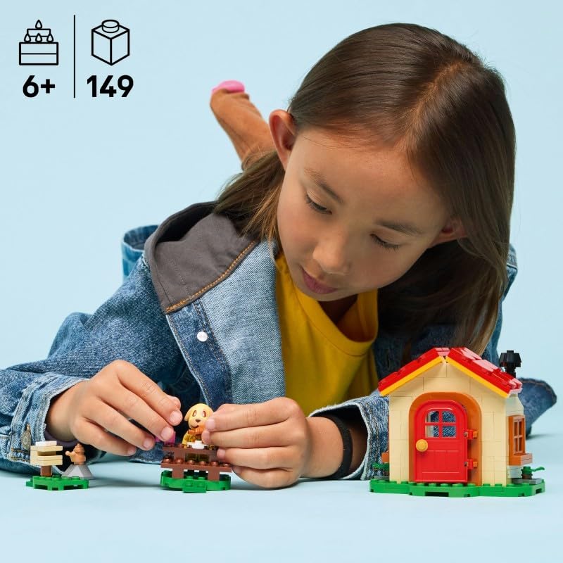 LEGO Animal Crossing Goldie's Cosy House Building Set 77058 for Ages 6+ | Includes Goldie Minifigure