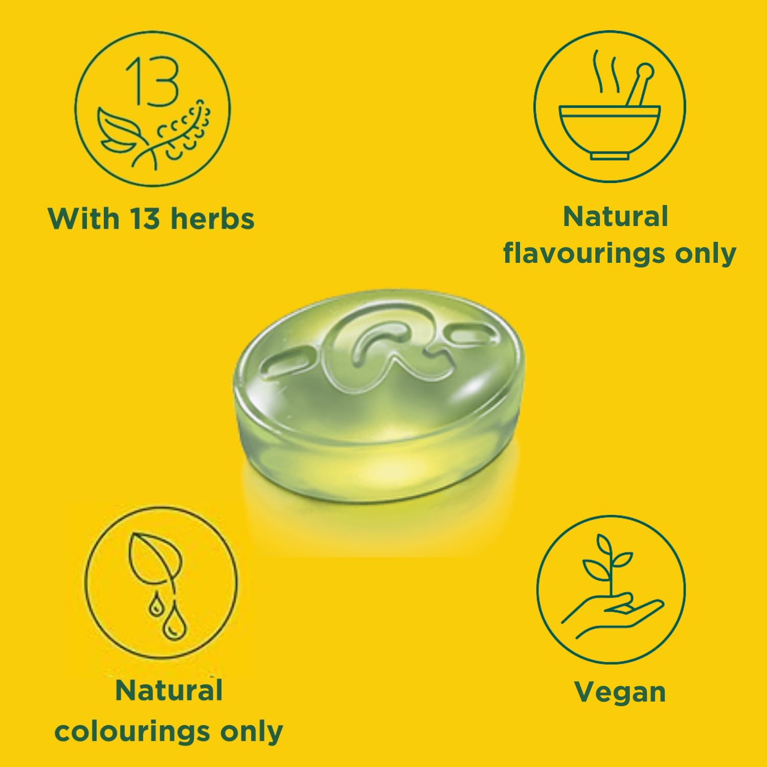 Ricola Glacier Peppermint Sugar Free Swiss Herbal Sweets, 13 Alpine Herbs, Stevia Sweetened, 45g Multipack of 10 5