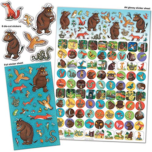 Paper Projects The Gruffalo Mega Sticker Pack - Official A4 Glossy, Foiled & Die-Cut Stickers
