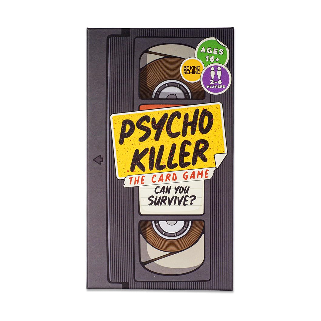Escape Tabletop Games Psycho Killer Card Game – VHS-Style Horror Survival Party Game for Adults 3