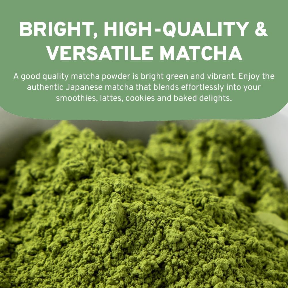HANDPICK Japanese Matcha Green Tea Powder (100g) - Culinary Grade, Non-GMO, Resealable Packaging 9