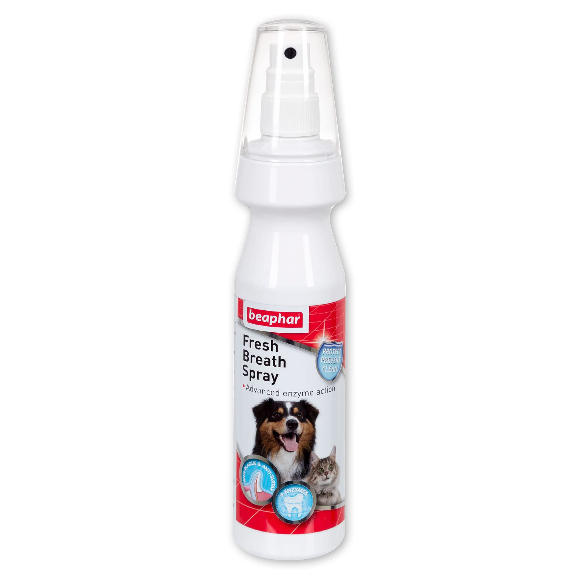 Beaphar Fresh Breath Anti-Plaque Spray with Enzymes & Peppermint Oil for Dogs & Cats | 150ml 1