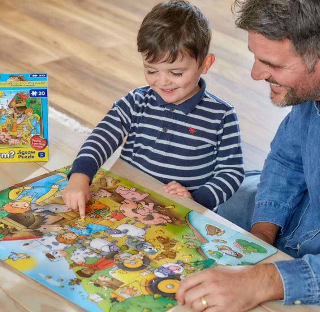 Orchard Toys Who's On the Farm? 20-Piece Jigsaw Puzzle for Ages 3+ 3