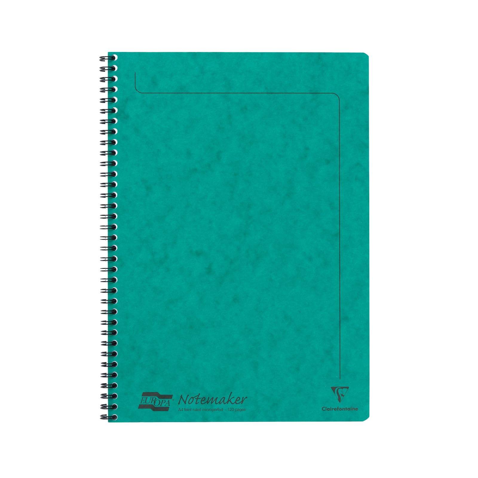 Clairefontaine Notemakers Europa Spiral Notebook - A4, Ruled, Green | 90 g/m² Velvet Vellum Paper 1