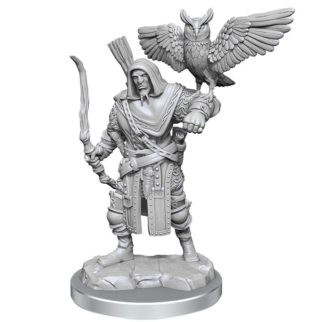 WizKids D&D Orc Ranger Male Unpainted Miniature