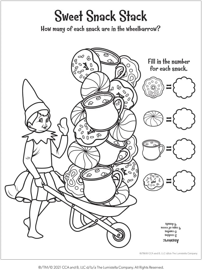 The Elf on the Shelf Santa's North Pole Friends - Activity Book with Over 100 Pages & Stickers 6