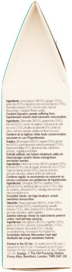 teapigs Cleanse Detox Tea, 15-Count - Organic Herbal Tea with Lemongrass, Ginger & Coconut 6