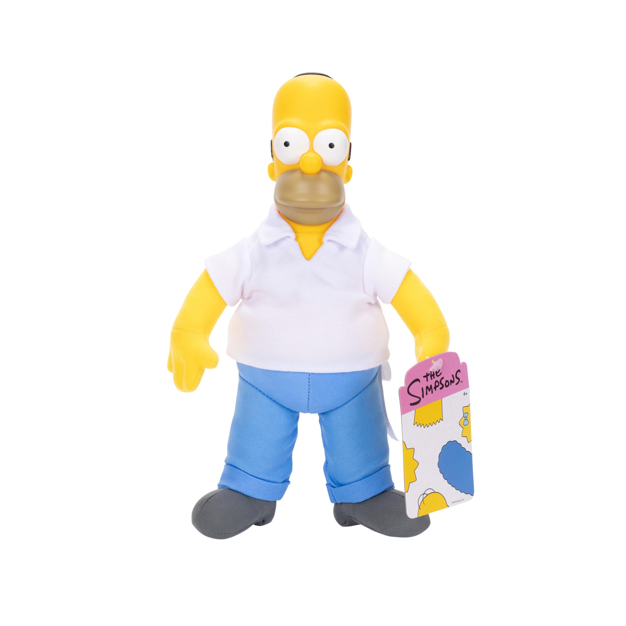 The Simpsons Homer Plush 25cm by JAKKS Pacific - Soft Stuffed Animal for Kids