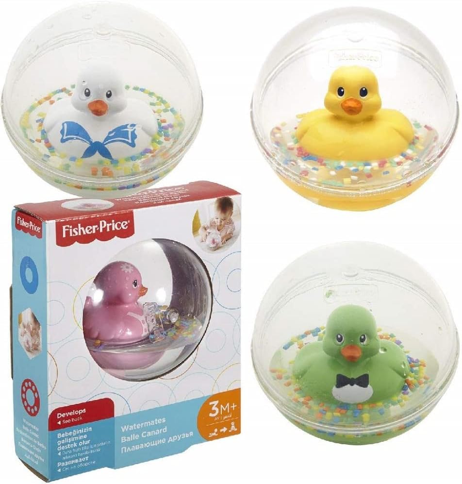 Fisher-Price Watermates Duck Ball - Floating Bath Toy for Babies & Toddlers