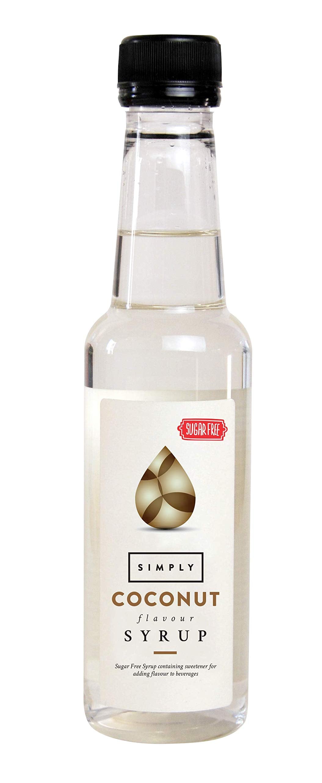 Simply - Sugar Free Coconut Syrup, Low Calorie Vegan & Nut Free Flavoured Syrup