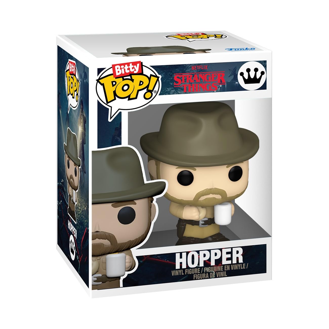 Funko Bitty Pop! Stranger Things Season 1 - Hopper 4-Pack with Mystery Mini Figure 3