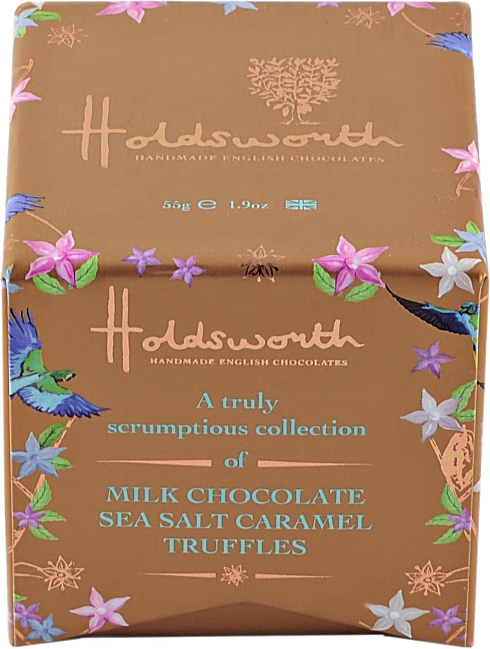 Holdsworth Chocolates Classics - Sea Salt Caramel Handmade Milk Chocolate Truffles 55g 3