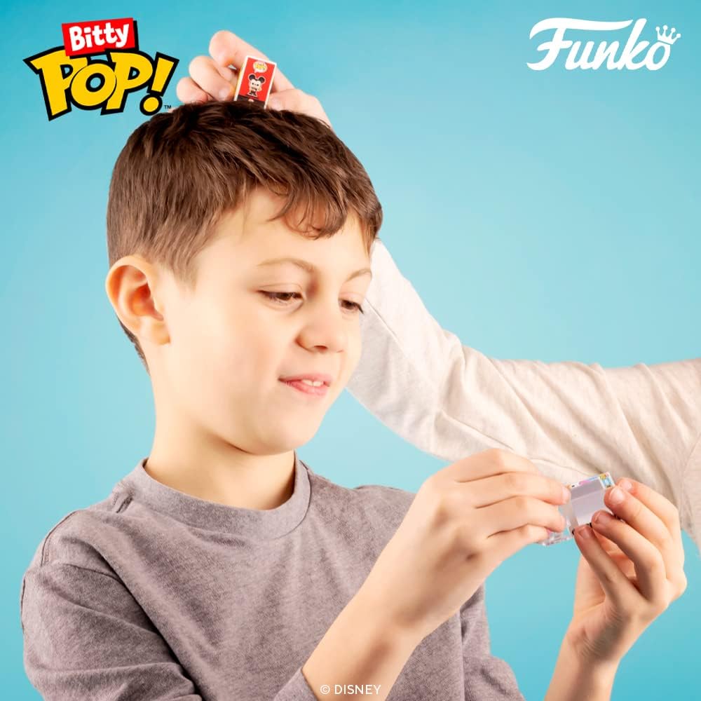 Funko Bitty POP! Disney - Mickey Mouse, Minnie Mouse (Pink Dress), Pluto & Mystery Figure Vinyl Set 27