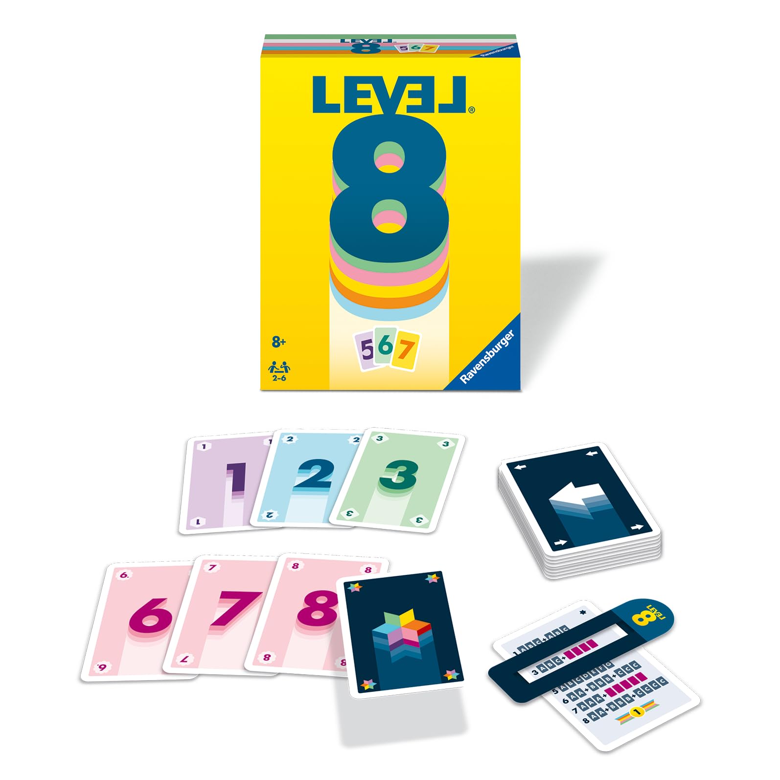 Ravensburger Level 8 Card Game - 2-6 Players | Ages 8+ | 45 Min Play Time
