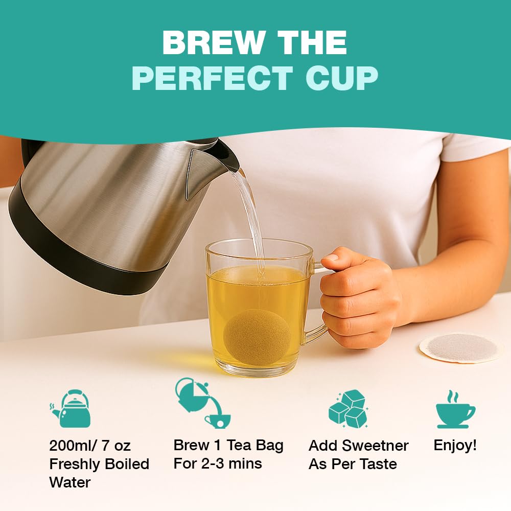 HANDPICK Spearmint Tea Bags (100 Count) Non-GMO, 100% Pure Spearmint Leaf, Tea Board of India Certified 7