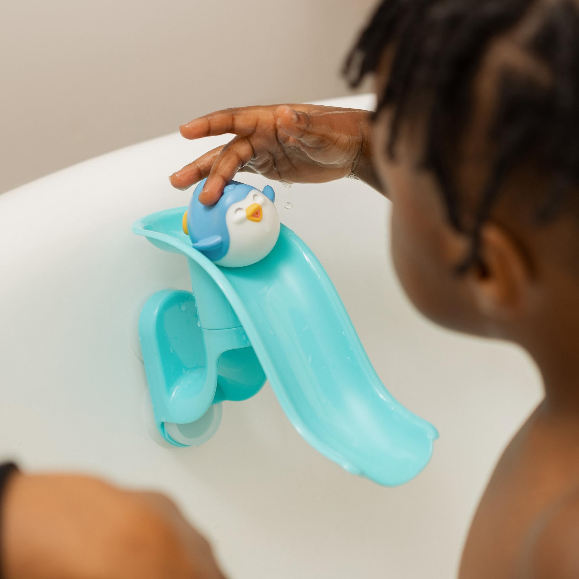 Nuby Splash 'N Slide Penguin Slide Baby Bath Toy - 18 Months+ 5