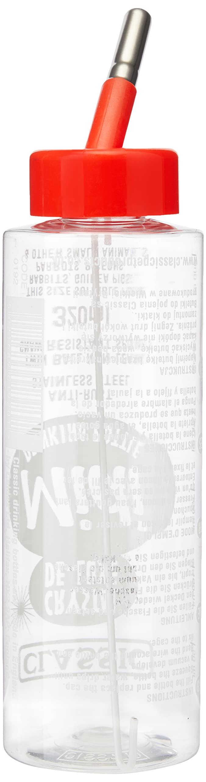 CLASSIC Crystal Deluxe 'Midi' Water Bottle - 320ml Capacity | Drip-Resistant Spout | Wire Cage Attachment 3