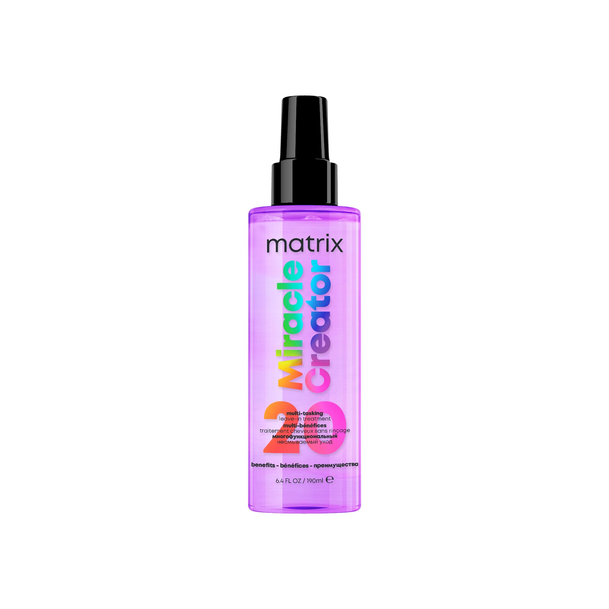 Matrix Miracle Creator Multi-Benefit Leave-In Spray - 20 Benefits, Heat Protection Up To 230°C, Detangling 1