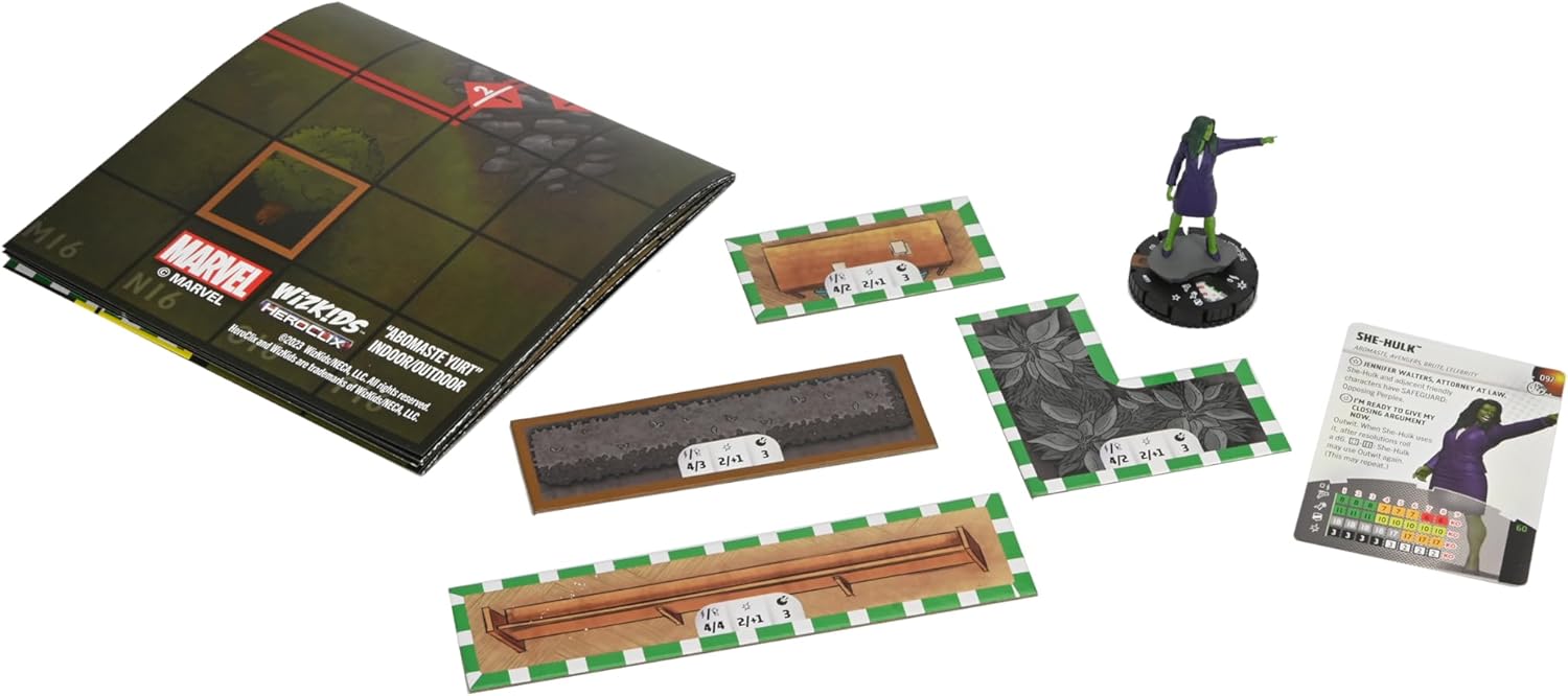 WizKids Marvel HeroClix: Next Phase - She-Hulk Play at Home Kit 3