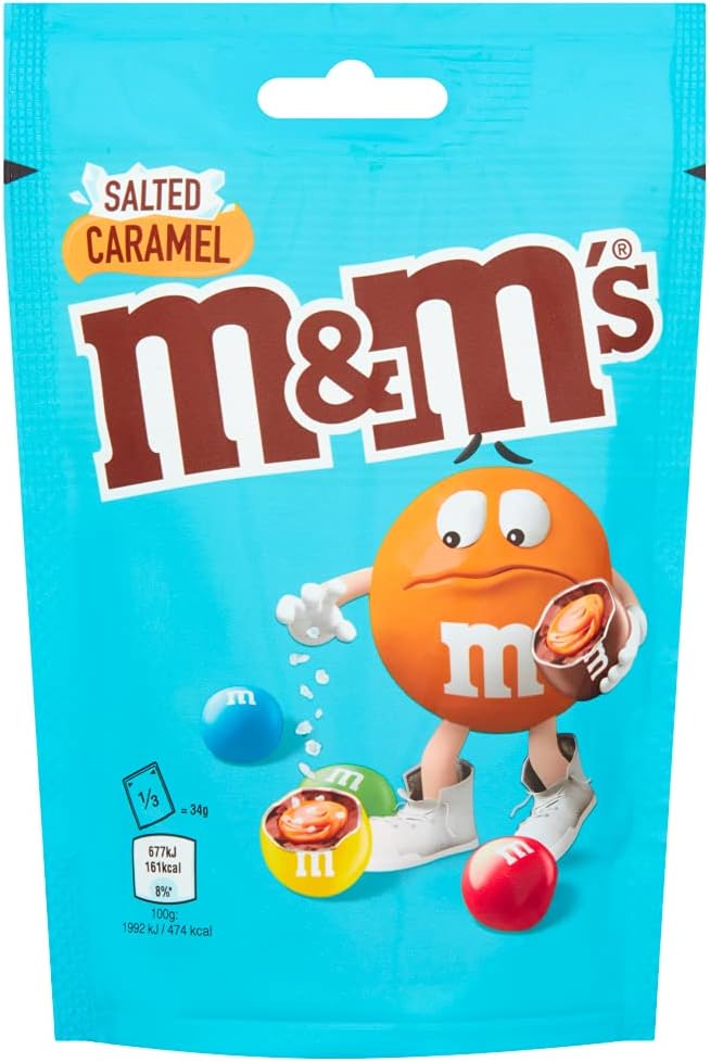 M&Ms Salted Caramel Chocolate Pouch, 102g