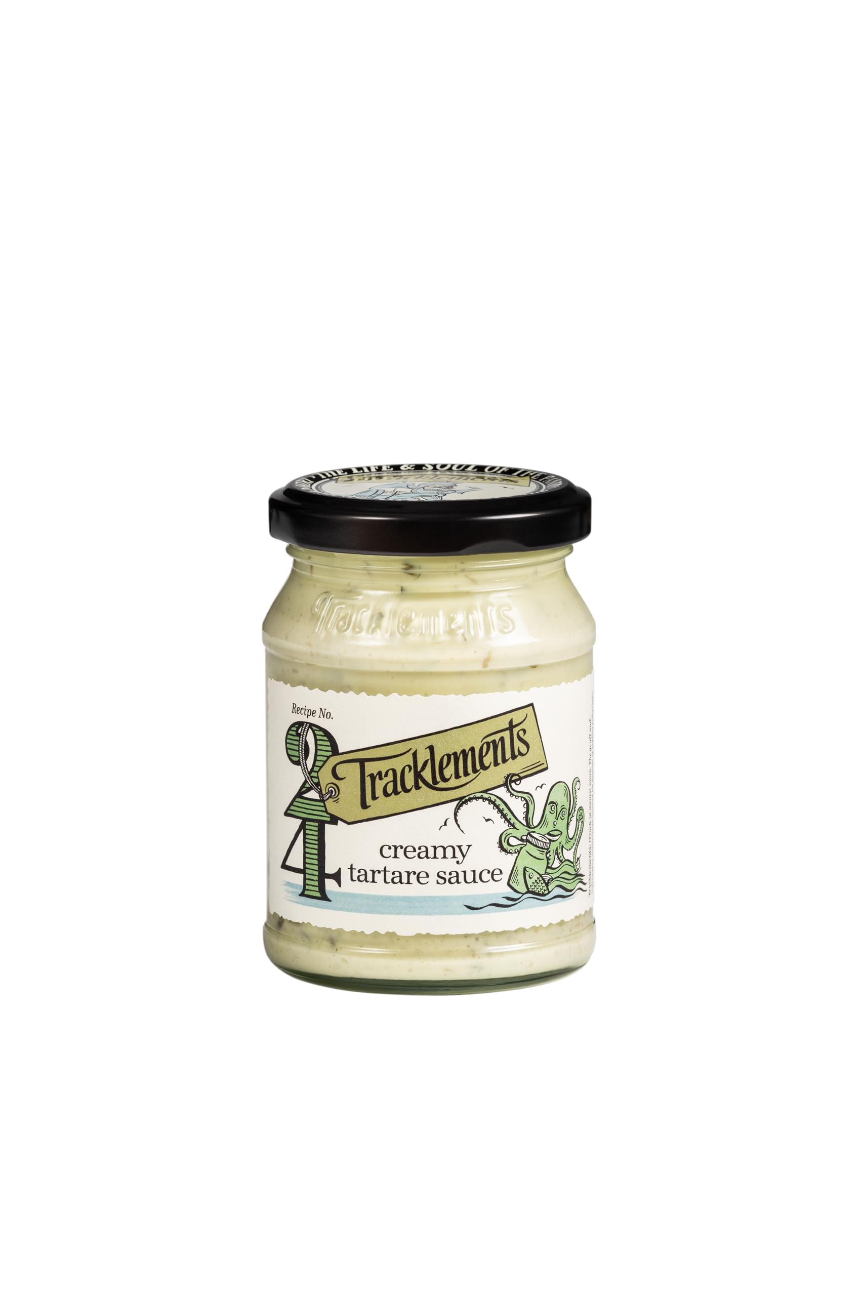 Tracklements Creamy Tartare Sauce - Gluten Free, Vegetarian Condiment with Capers, Gherkins & Onions