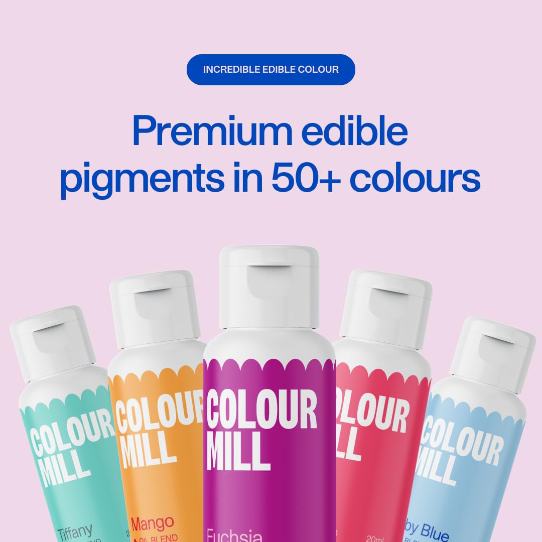 Colour Mill Oil Blend Food Colouring Lemon - 20ml Oil-Based Baking Colouring 6