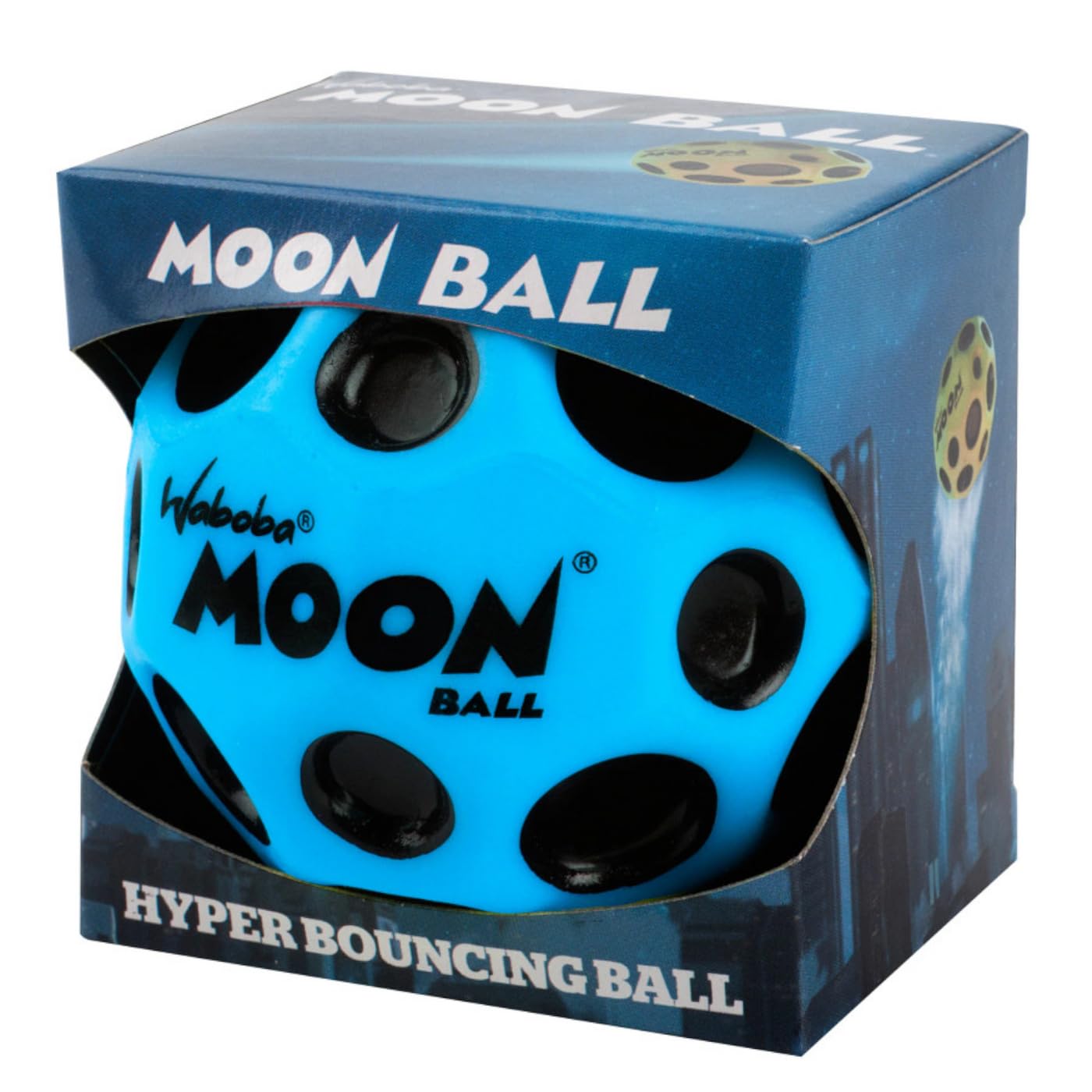 Waboba The Original Moon Ball - Hyper Bouncy Ball for Active Play | Blue | 65mm