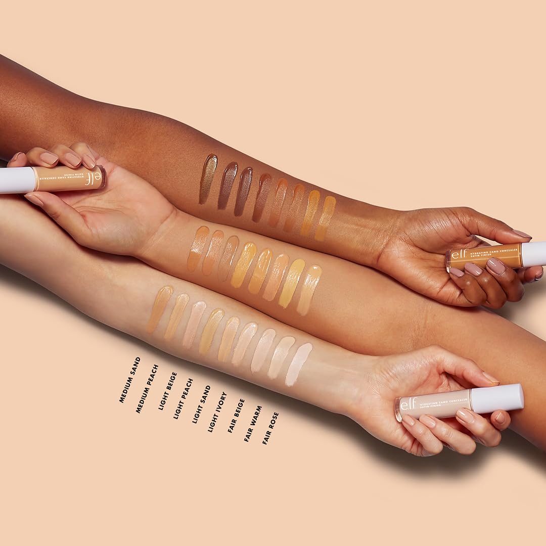 e.l.f. Hydrating Camo Concealer - Fair Warm, Satin Finish, High Coverage, 6ml 5