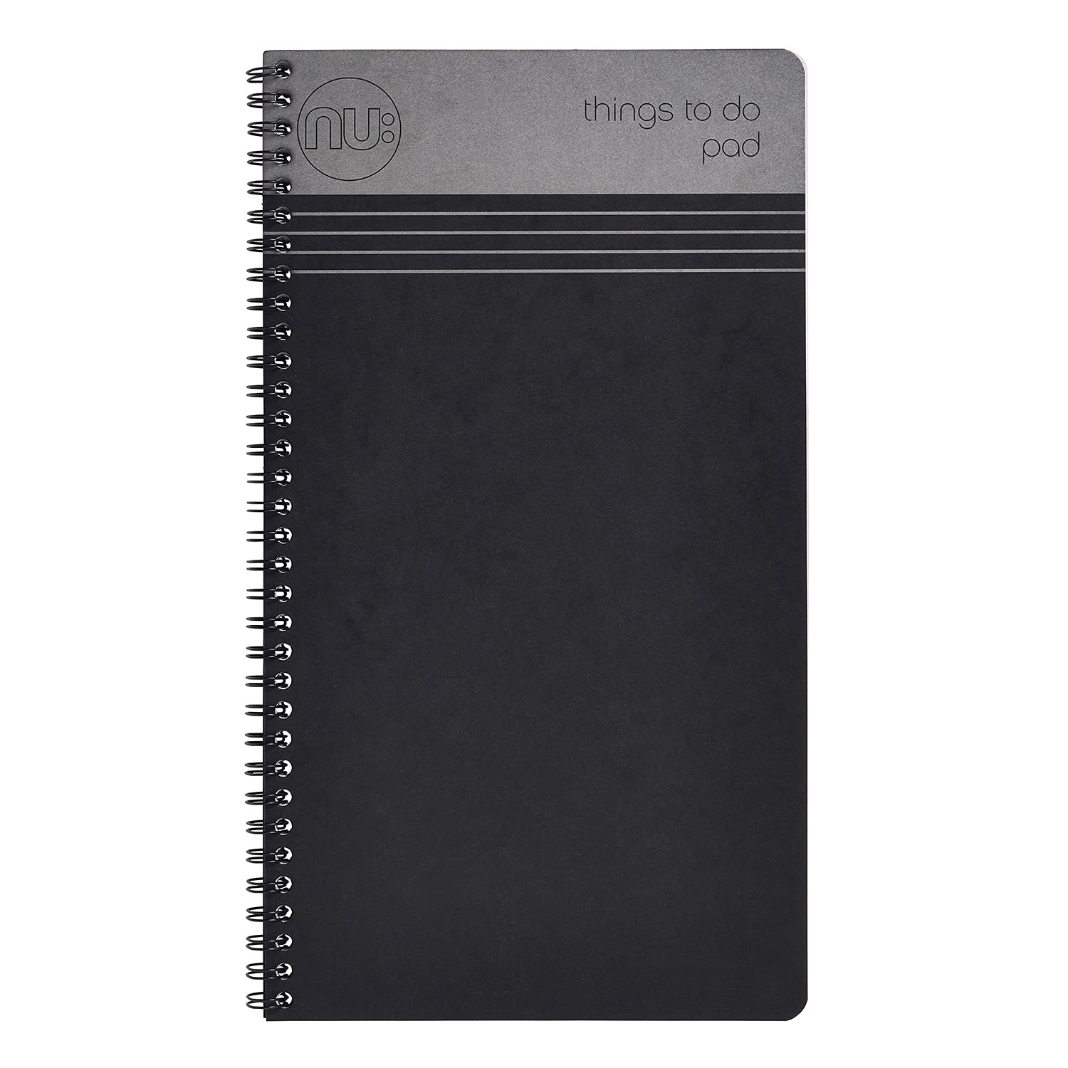 nu: Craze Cloud Things to Do Pad - Wirebound Notebook | 80gsm FSC Paper | Black Soft Cover 1