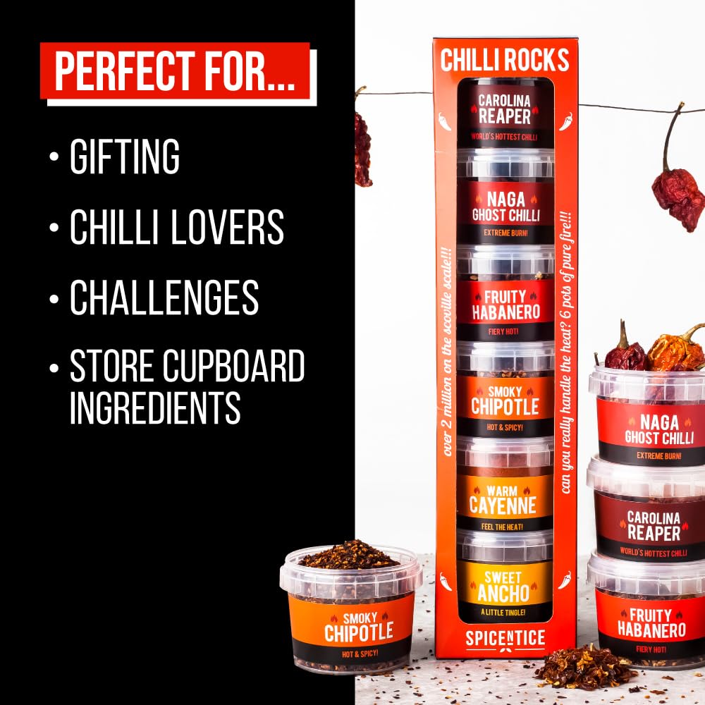 SPICE "N" TICE - Ultimate Hot Chilli Pepper Gift Set - 100% Pure Premium Chilli 6-Pack 3