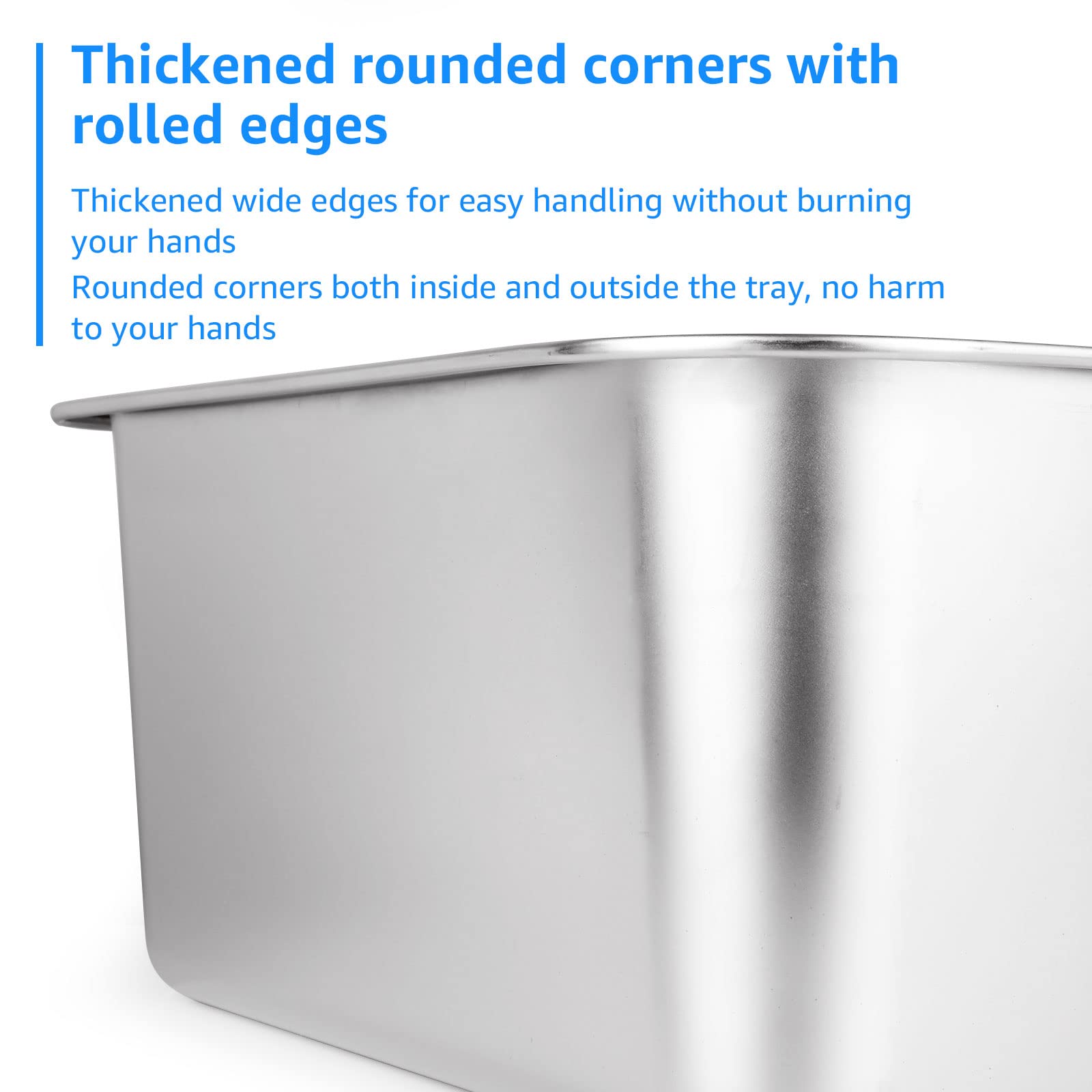 ASelected - Stainless Steel Large Rectangular Washing Up Bowl 17L