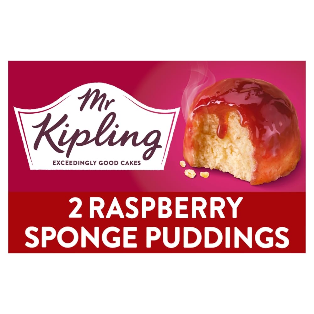 Mr Kipling Raspberry Sponge Pudding Desserts, 190g (Pack of 4) 5