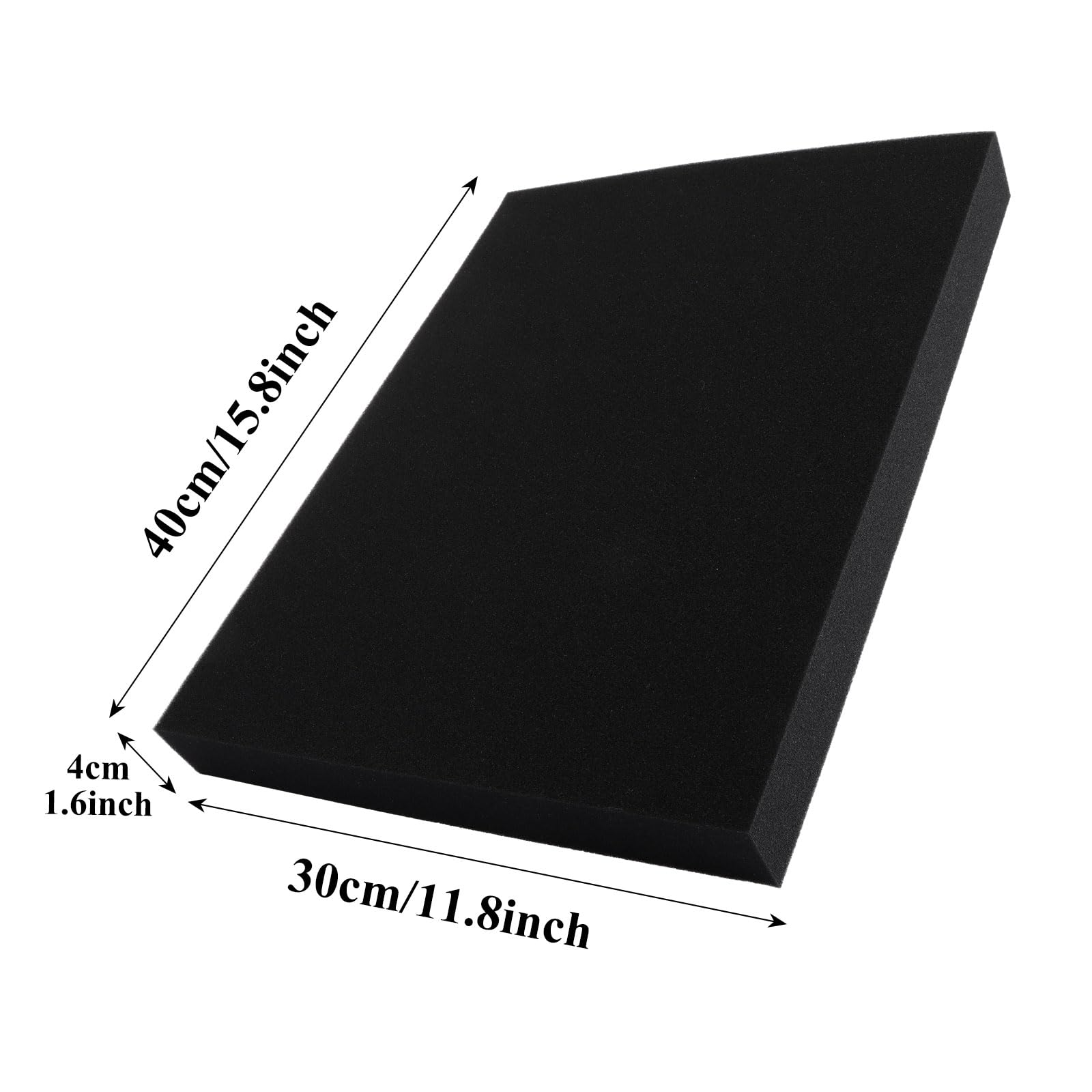 ASelected 2Pcs High-Density Polyurethane Foam Boards - 40x30x4Cm Cushioning for DIY & Upholstery 2