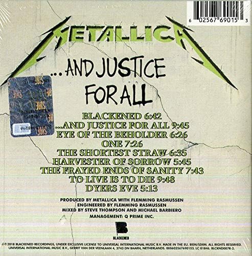 Metallica - …And Justice for All Audio CD