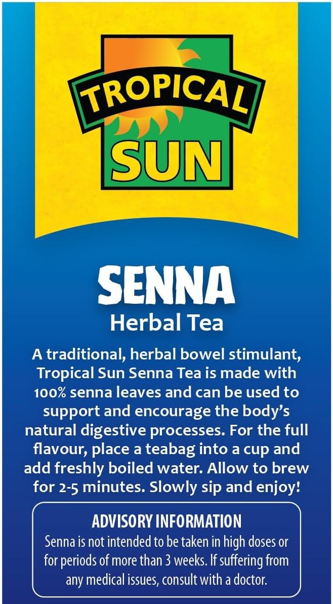 Tropical Sun Senna 20 Tea Bags, Caffeine Free with Natural Ingredients 4