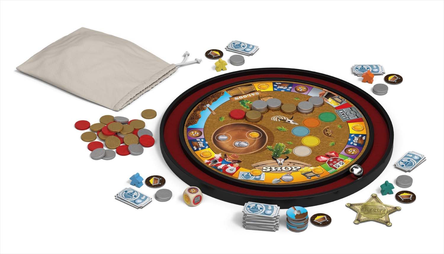 HUCH! Circles Everything Turns in a Circle! – Family Board Game with Double-Sided Marble Run