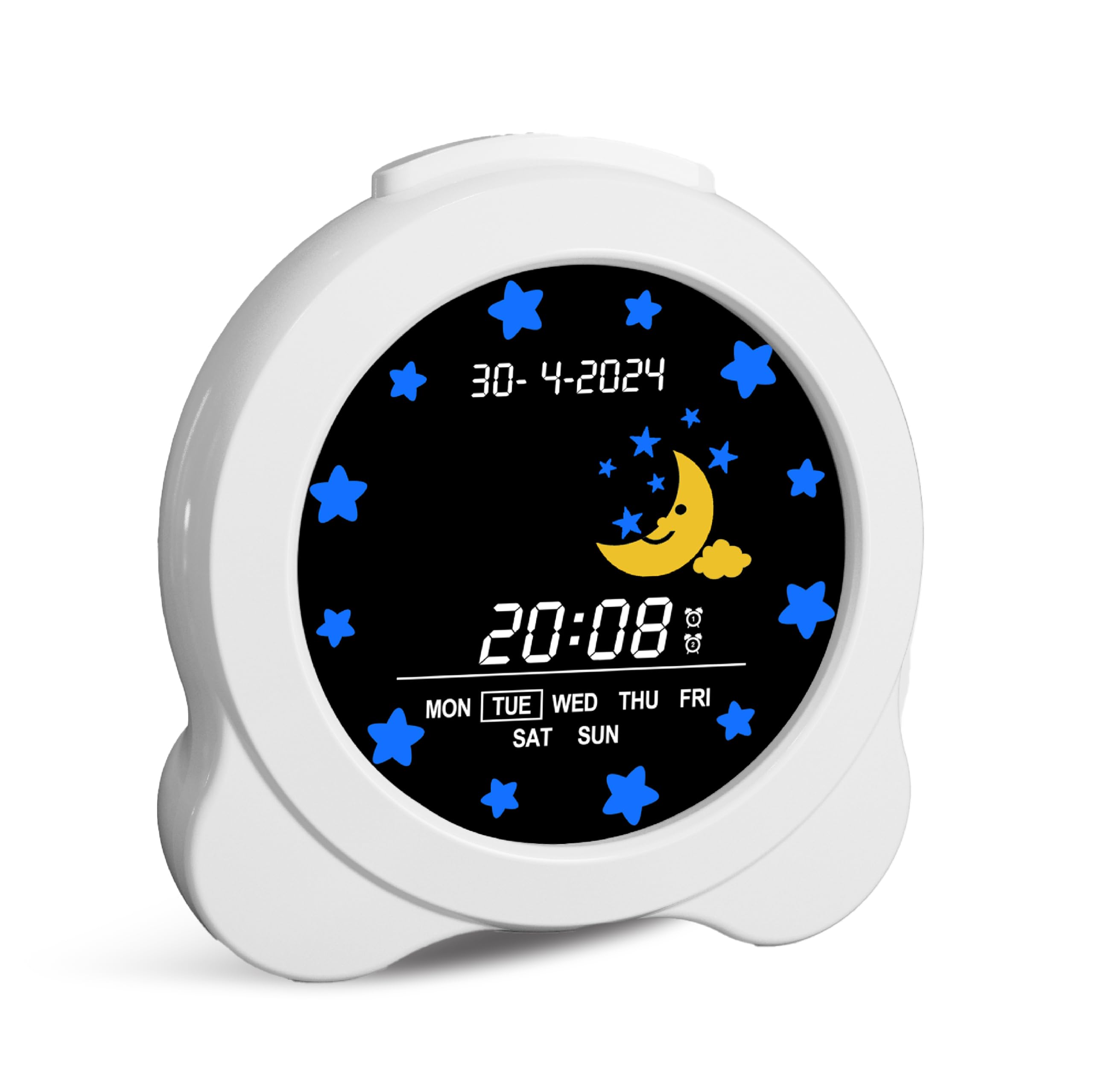 groov e Kidz Sleep Trainer Clock - Educational LCD Alarm Clock for Kids 3
