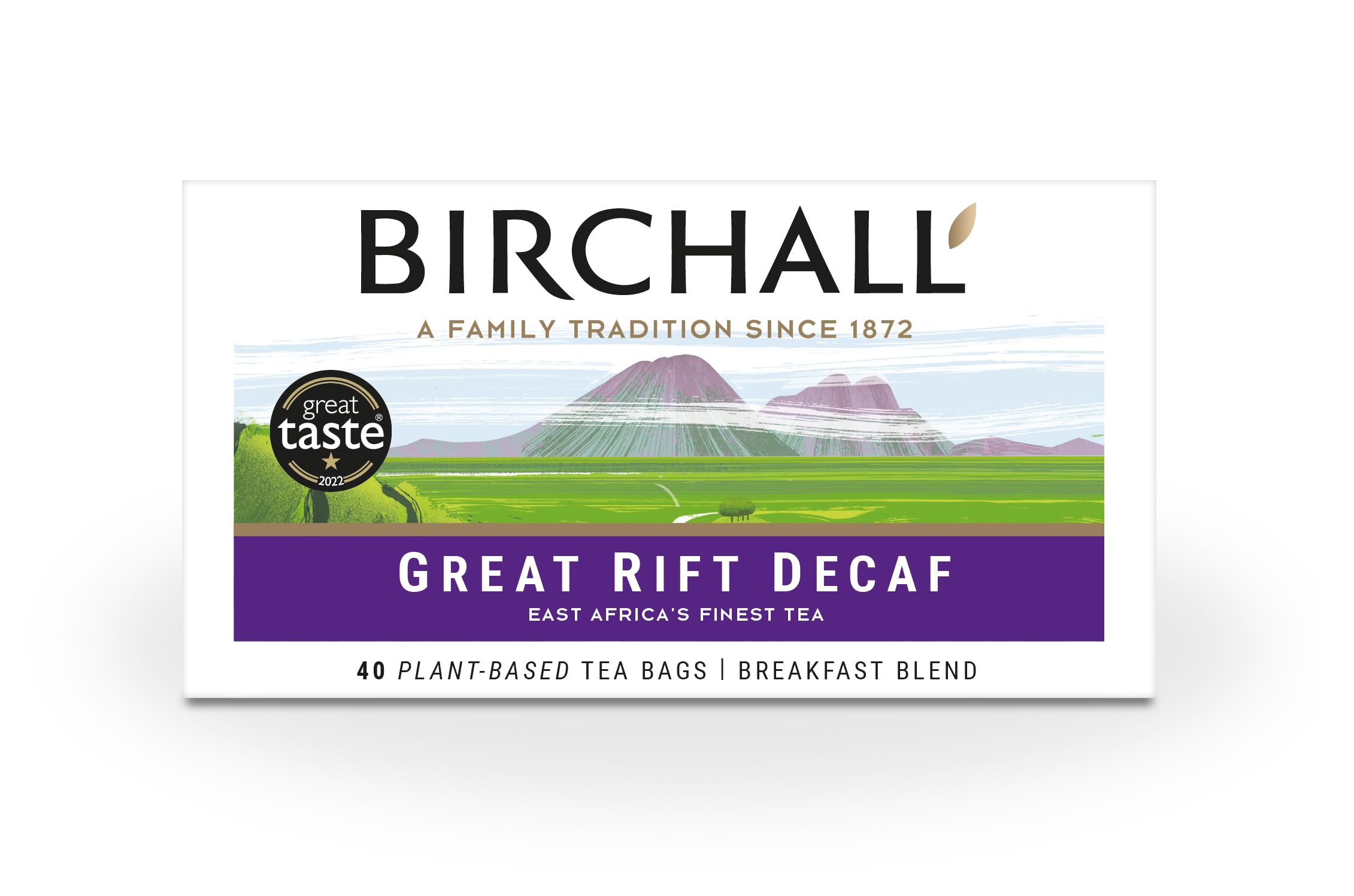 Birchall - Great Rift Decaf Blend Tea Bags, English Breakfast Tea