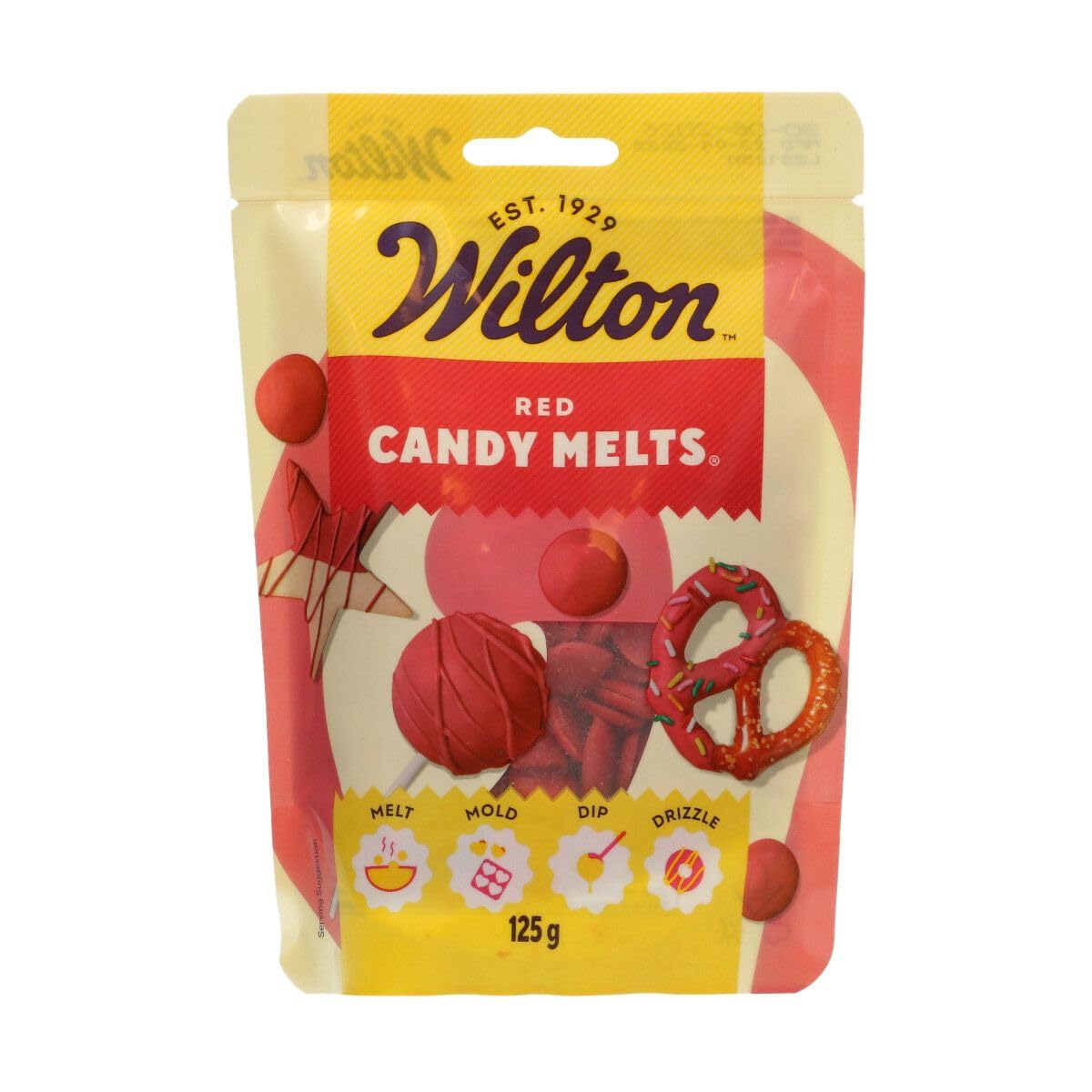 Wilton Candy Melts Red - Melting Candy with Sweet Creamy Flavour for Molding, Dipping & Drizzling