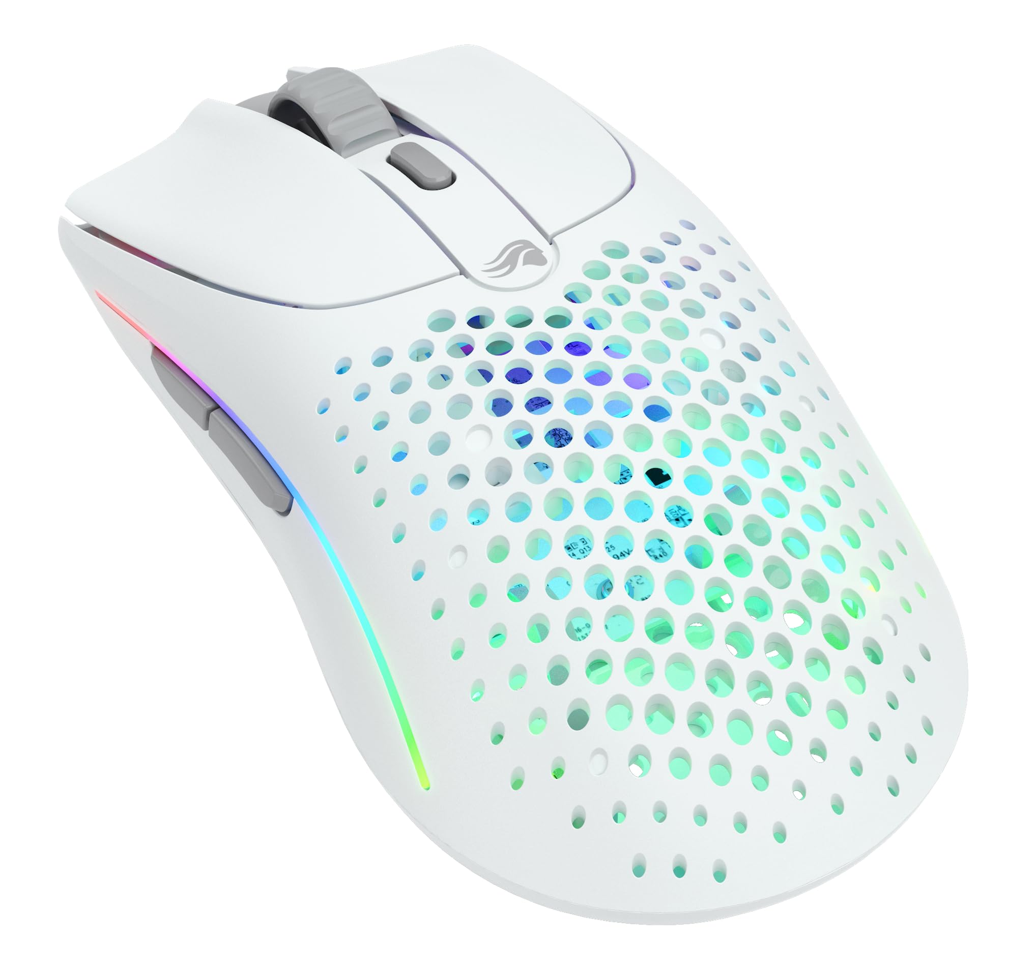 GLORIOUS Model O 2 Wireless Gaming Mouse - 68g Superlight, 26K BAMF 2.0 Sensor, RGB, Ambidextrous, 6 Buttons, Matte White