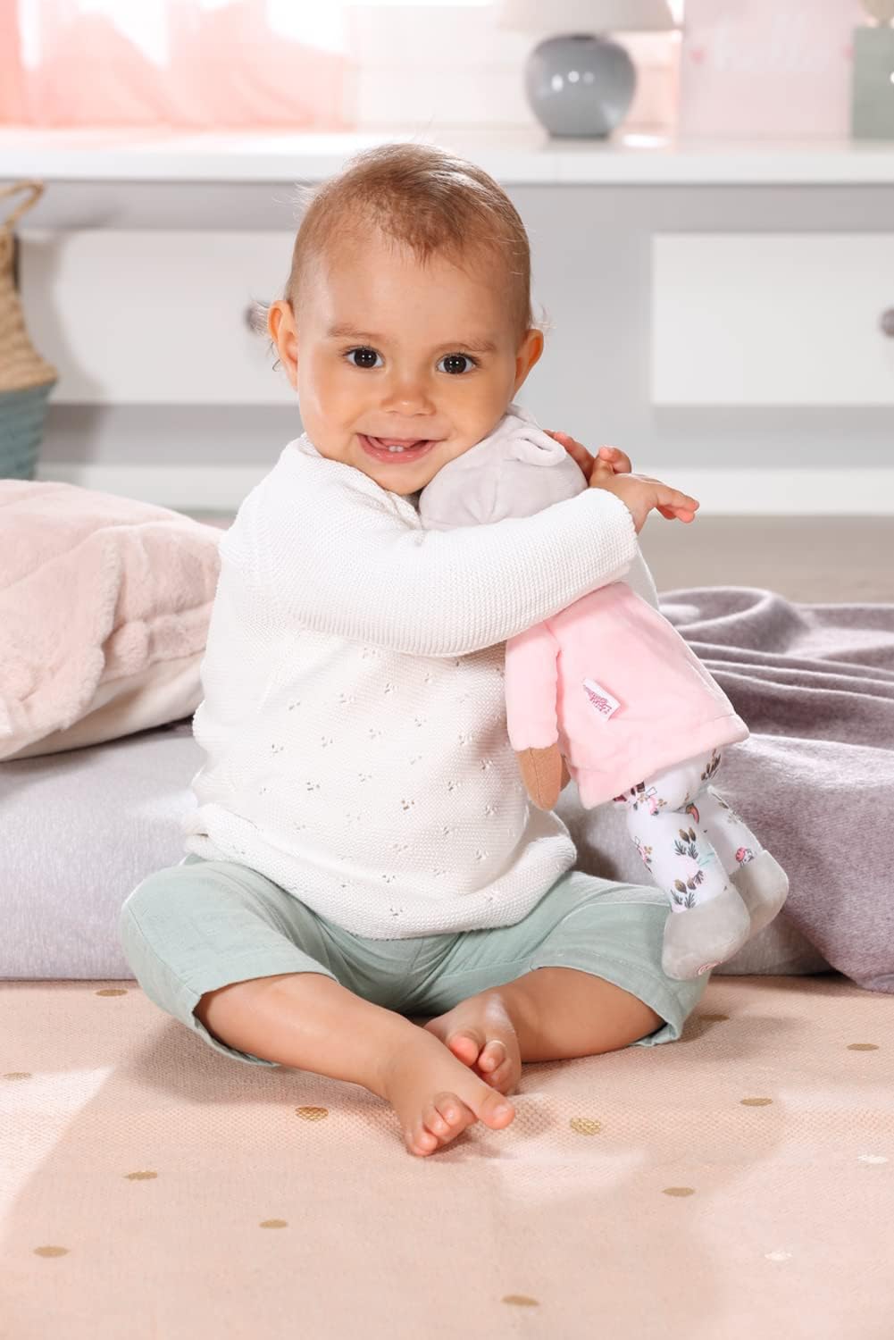 Baby Annabell Sweetie For Babies 706435 - 30cm Doll with Soft Fabric Body & Rattle 14